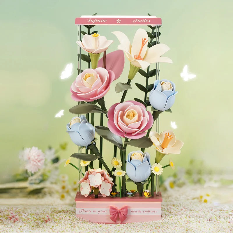 Echo Six Hobbies ROKR Blooming Bouquet Box mechanical flower puzzle