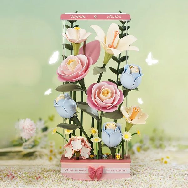 Echo Six Hobbies ROKR Blooming Bouquet Box mechanical flower puzzle, product image 2