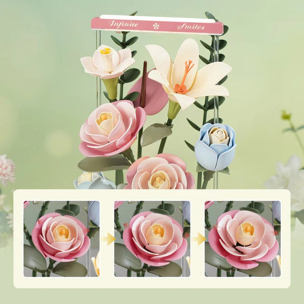 Echo Six Hobbies ROKR Blooming Bouquet Box mechanical flower puzzle, product image 6