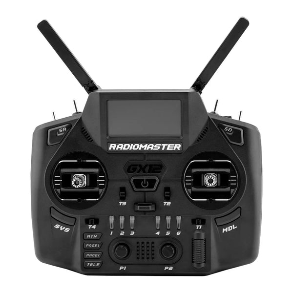 Radiomaster GX12 remote control device on a white background