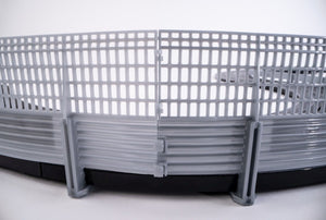 Echo Six Hobbies AFX Racing Gray plastic crate on a white background
