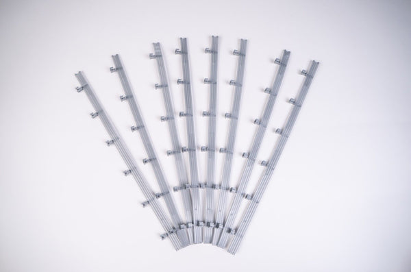 Echo Six Hobbies AFX Racing Set of metal rods with threaded ends on a white background