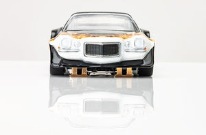 Echo Six Hobbies Model car body on a reflective surface with a white background