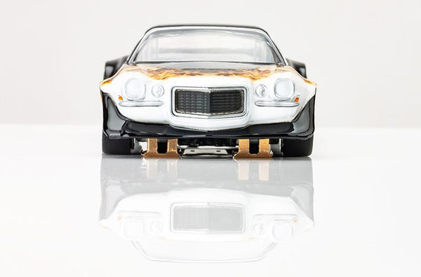Echo Six Hobbies Model car body on a reflective surface with a white background