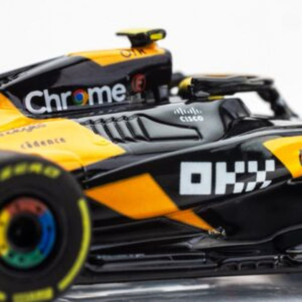 Echo Six Hobbies AFX 22103 Close-up of a Formula 1 car with 'Chrome' and 'DK' branding on a white background
