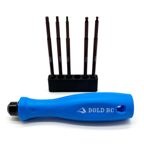 Echo Six Hobbies Bold R/C 1/10th Hex Set, 1/4" Quick Drive Hex & Hex Ball Wrench