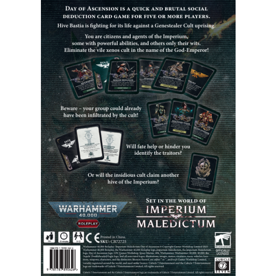 Echo Six Hobbies Warhammer 40,000 Roleplay game box titled 'Day of Ascension' on a white background