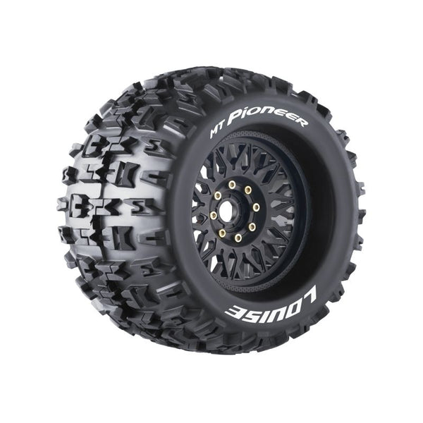 Echo Six Hobbies Louise R/C MT-Pioneer Sport 1/8 Monster Truck Tires, 0" & 1/2" Offset,