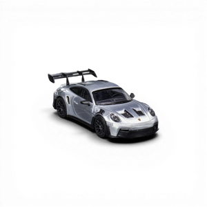 Model car of a sports car on a white background