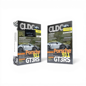 Two copies of a magazine featuring Porsche 911 GT3 RS on a white background