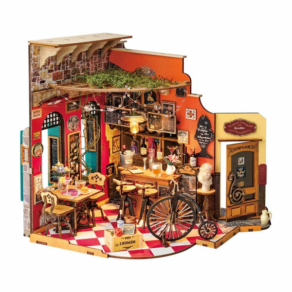 Robotime Cheers Bar & Dining, DIY Miniature House — DIY Minature House Kit
