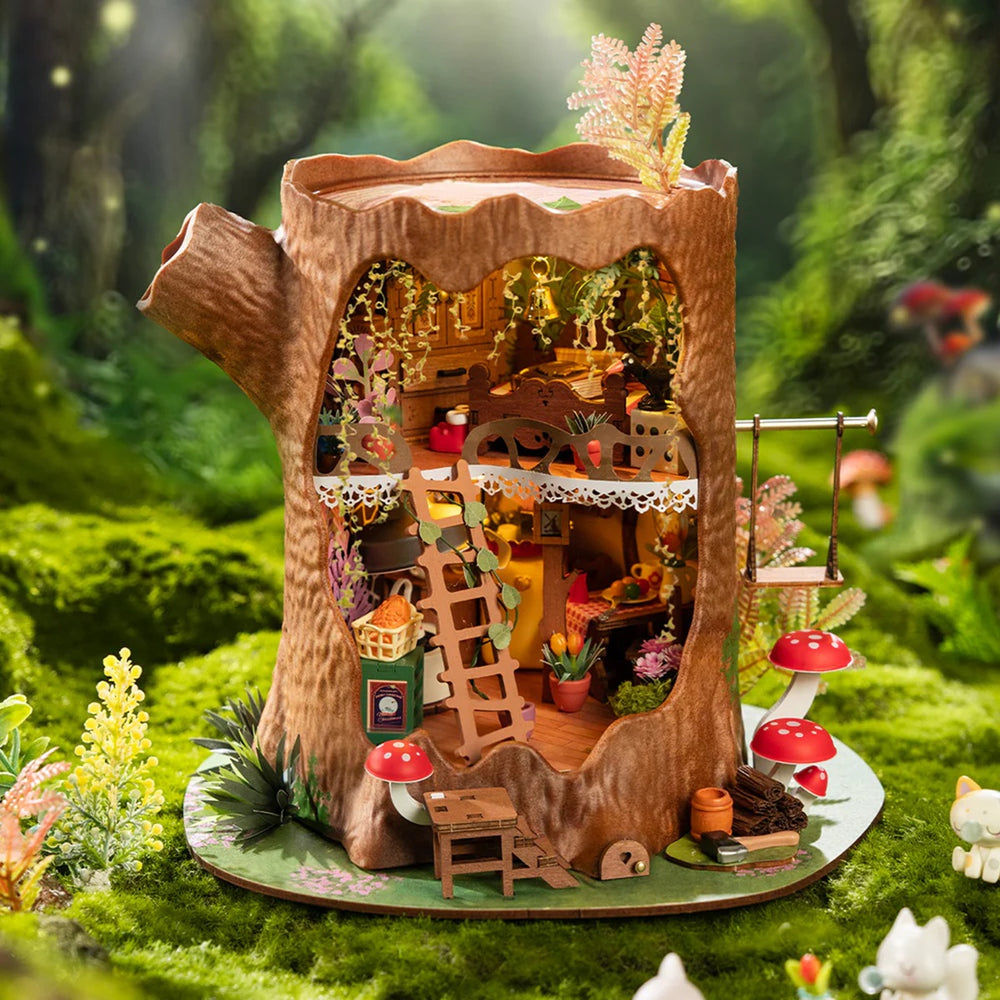 Robotime Fairytale Tree House DIY Miniature House — DIY Home Decor