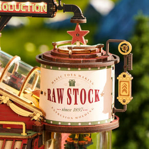 ROKR-Robotime - Christmas Dream Gift Factory Wooden Music Box — Mechanical Puzzles