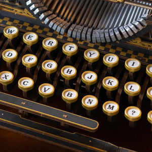 Robotime Mechanical Typewriter Wooden 3D Puzzle, Classic Version — DIY Mechanical 3D Puzzle