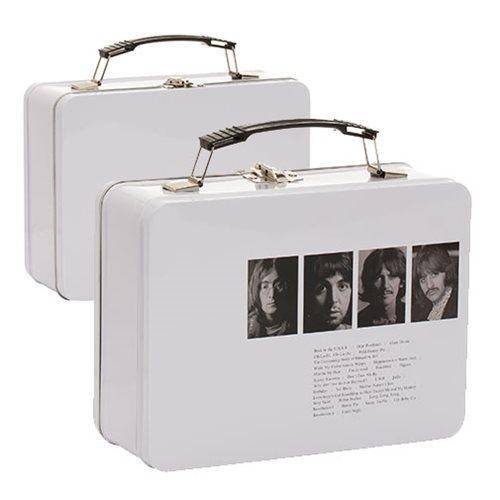 White The Beatles lunch box on white background