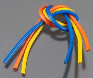 Colorful silicone wire on a gray background
