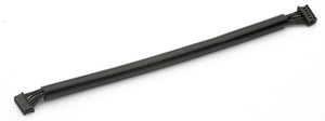 Black cable extension on a white background