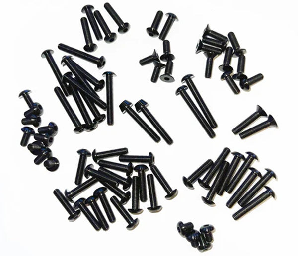Echo Six Hobbies Whitz Racing Products TLR 22X-4 - HyperLite 2.5MM Titanium Upper Screw Kit -Black