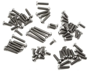 Echo Six Hobbies Whitz TLR 22X HyperLite titanium upper screw kit - Natural