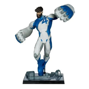 Echo six Hobbies McFarlane Toys Marvel Rivals A collectible action figure of the Marvel character Cable on a display stand, featuring his signature blue and white suit with a large number 4 on the chest, set against a plain white background.