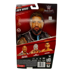 Echo six Hobbies WWE action figure packaging with Jey Uso on a red background