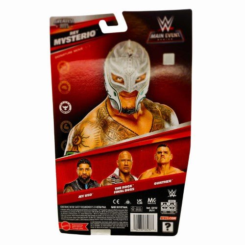 Echo six Hobbies WWE Rey Mysterio action figure packaging on a white background