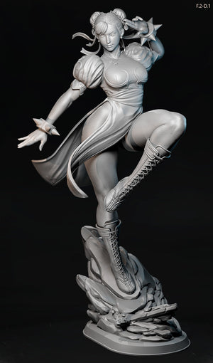 Chun-Li Pose 1 - Street Fighter (SFW/NSFW 18+ Only) - 1:6 Scale