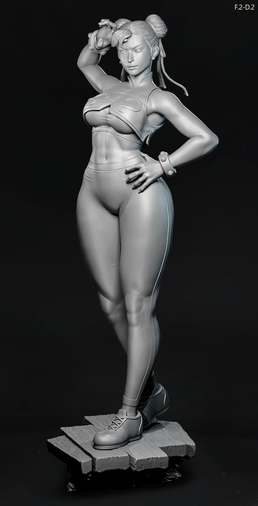 Chun-Li Pose 2 - Street Fighter (SFW/NSFW 18+ Only) - 1:6 Scale