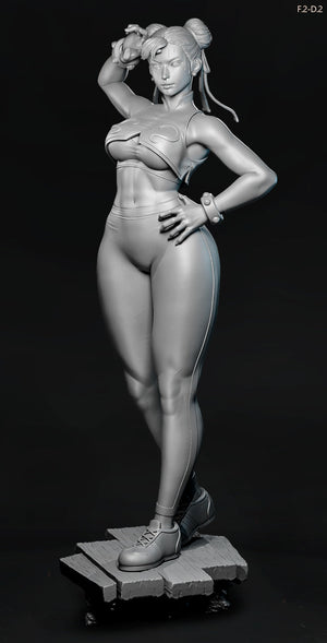 Chun-Li Pose 2 - Street Fighter (SFW/NSFW 18+ Only) - 1:6 Scale
