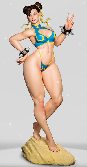 Chun-Li Pose 3 - Street Fighter (SFW/NSFW 18+ Only) - 1:6 Scale