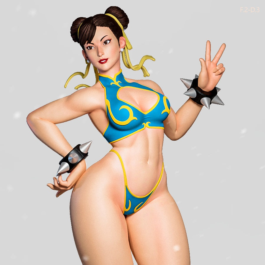 Chun-Li Pose 3 - Street Fighter (SFW/NSFW 18+ Only) - 1:6 Scale