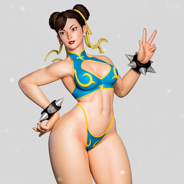 Chun-Li Pose 3 - Street Fighter (SFW/NSFW 18+ Only) - 1:6 Scale