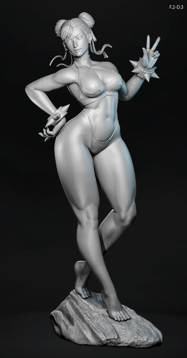 Chun-Li Pose 3 - Street Fighter (SFW/NSFW 18+ Only) - 1:6 Scale