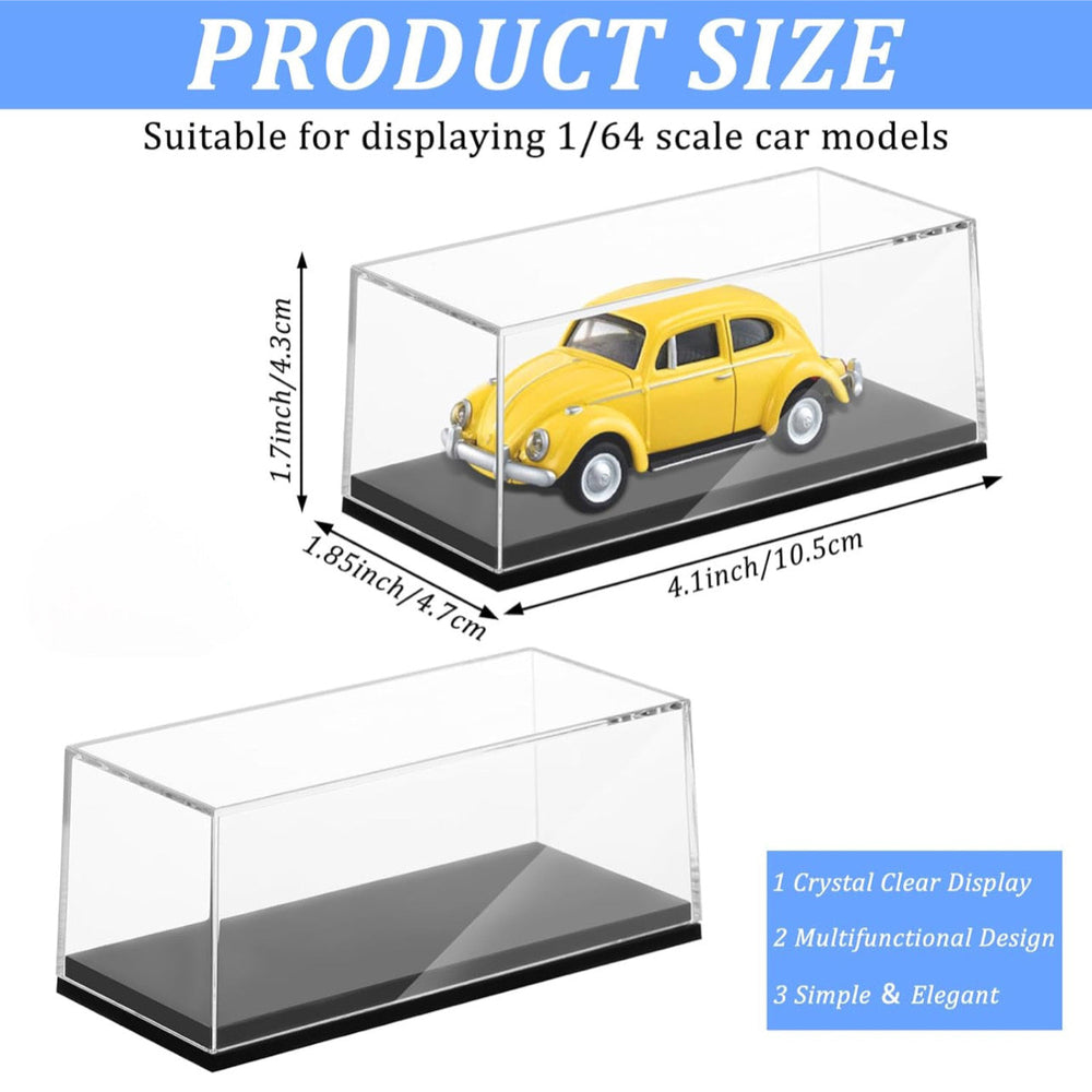 Planet N Toys Clear Model Car Case Display Organizer Storage for 1/64