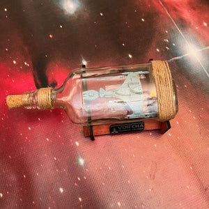CCHobbyFun Star Trek Klingon Vorcha Cruiser Starship in a Bottle