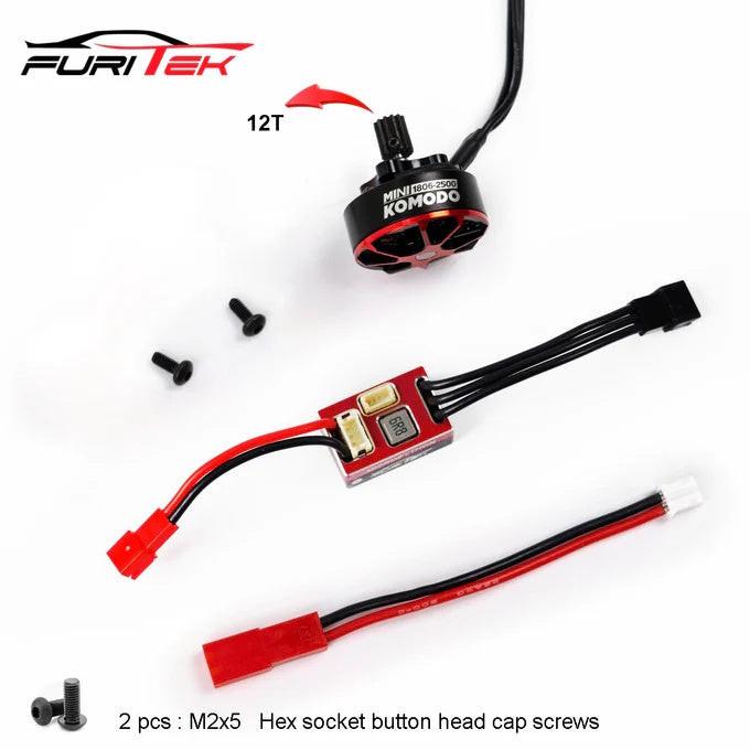 PowerHobby Furitek FUR-2636 MicroSilk 2025 Brushless Power System Combo for Redcat Ascent18