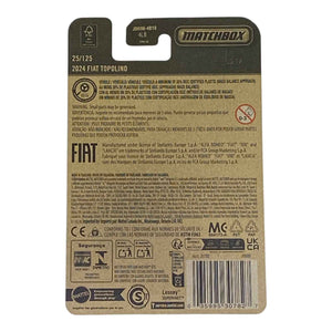 Matchbox 2024 Fiat Topolino - 2025 Matchbox Series 25/125