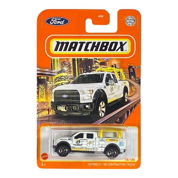 Matchbox '15 Ford F-150 Contactor Truck - Matchbox Series 78/100 - Echo Six Hobbies