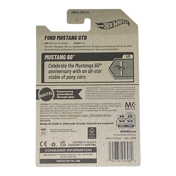 Hot Wheels Ford Mustang GTD - Mustang 60 Series 1/5