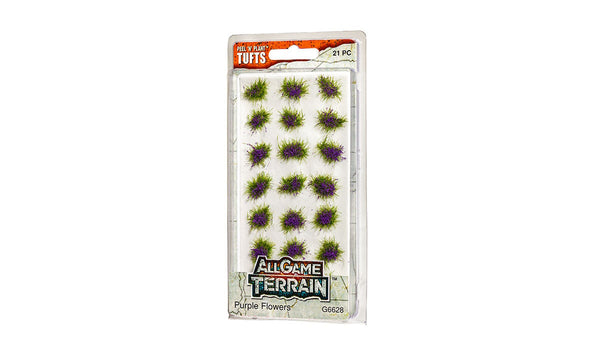 Woodland Scenics G6628 All Game Terrain Peel 'n' Plant Tufts Purple Flowers