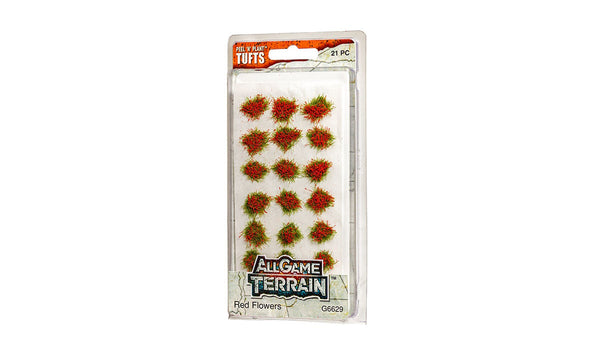 Woodland Scenics G6629 All Game Terrain Peel 'n' Plant Tufts Red Flowers
