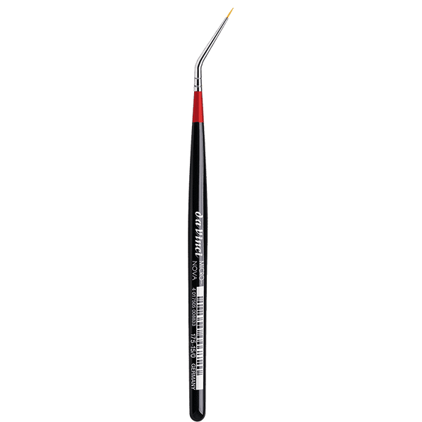 Little Shop of Magic Da Vinci: Micro-Nova - Golden Synthetic Brush - Series 175 - Size 15/0 - Angled — Miniatures