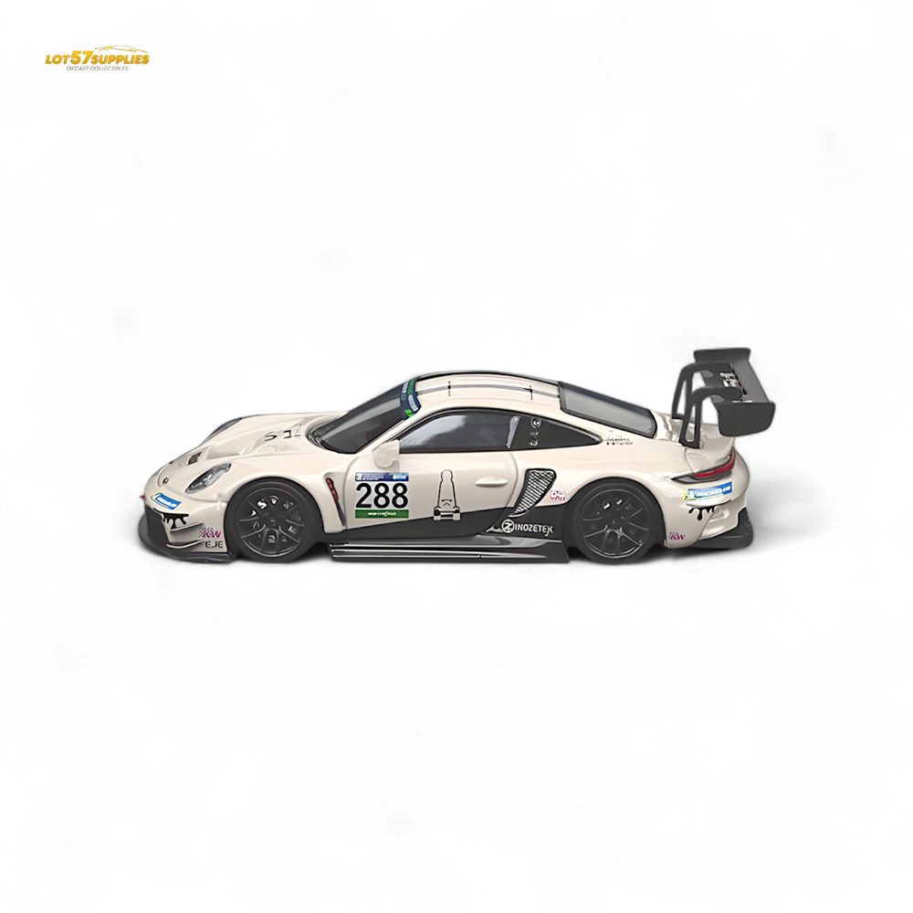 SR STAR RACE Porsche 911 GT3 Racing Milky White No.288 Racing 1:64