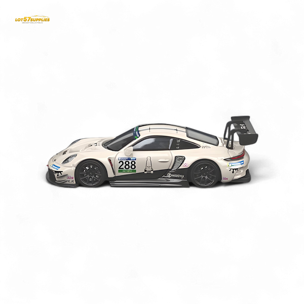 SR STAR RACE Porsche 911 GT3 Racing Milky White No.288 Racing 1:64