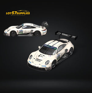 (Pre-Order) SR STAR RACE Porsche 911 GT3 Racing Milky White No.288 Racing 1:64