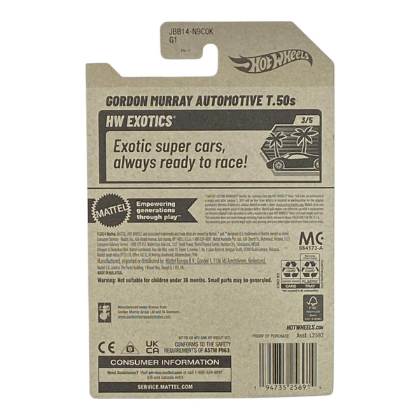 Hot Wheels Gordon Murry Automotive T.50s - HW Exotics Series 3/5