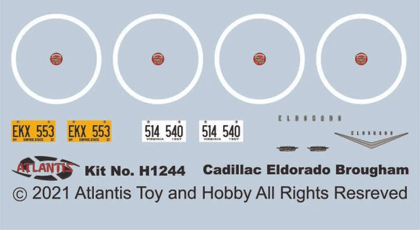 Atlantis Models 1/25 1957 Cadillac Eldorado Brougham Plastic Model Kit