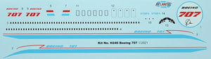 1:139 Boeing 707-120 Boeing 707 Markings with Swivel Stand