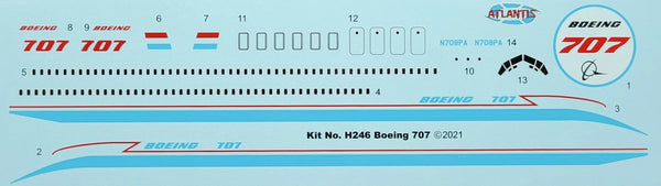 1:139 Boeing 707-120 Boeing 707 Markings with Swivel Stand