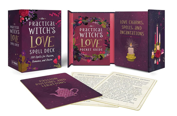 Little Shop of Magic RP Minis: The Practical Witch’s Love Spell Deck - 100 Spells for Passion, Romance, and Desire — Toys